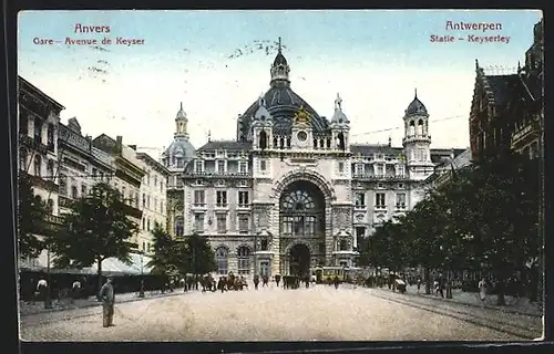 AK Anvers, Gare, Avenue de Keyser