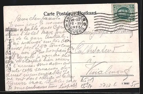 AK Anvers, Gare, Avenue de Keyser