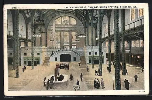 AK Chicago, IL, Train Concourse, Union Station