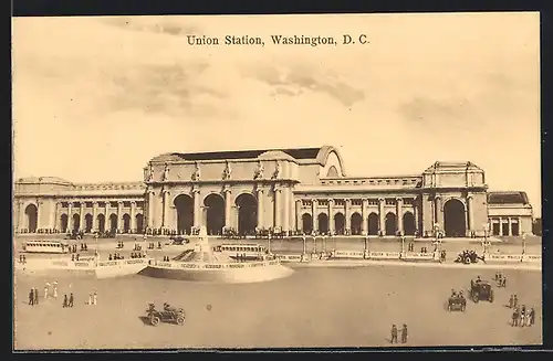 AK Washington D. C., Union Station, Bahnhof