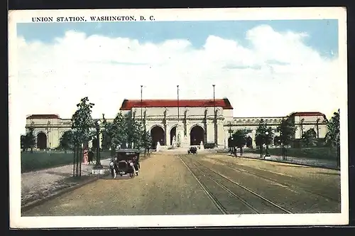 AK Washington D. C., Union Station, Bahnhof
