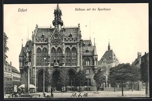 AK Erfurt, Rathaus mit Sparkasse