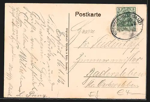 AK Erfurt, Fischmarkt mit Rathaus