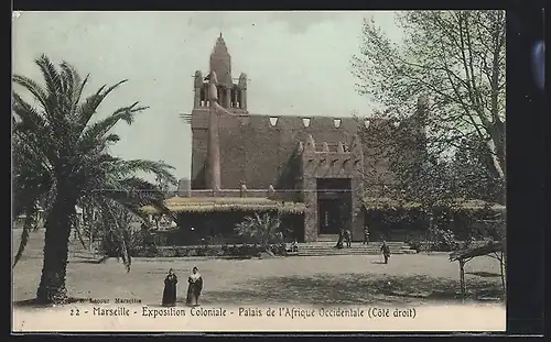 AK Marseille, Exposition coloniale 1906, Palais de l` Afrique Occidentale