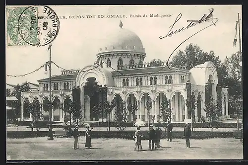 AK Marseille, Exposition Coloniale 1906, Palais de Madagascar