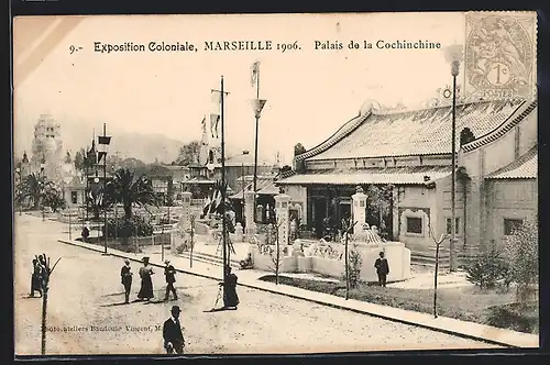 AK Marseille, Exposition Coloniale 1906, Palais de Cochinchine