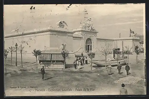 AK Marseille, Exposition Coloniale 1906, Palais de la Mer