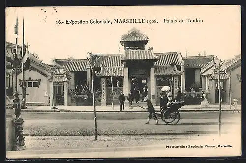 AK Marseille, Exposition Coloniale 1906, Palais du Tonkin