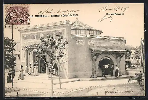 AK Marseille, Exposition coloniale 1906, Mas de Provence