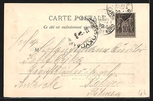 AK Paris, Exposition universelle de 1900, Pavillons Étrangers, Italie, Turquie, États-Unis