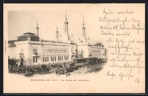 AK Paris, Exposition universelle de 1900, La Porte des Invalides