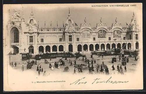 AK Paris, Exposition universelle de 1900, Les Manufactures nationales