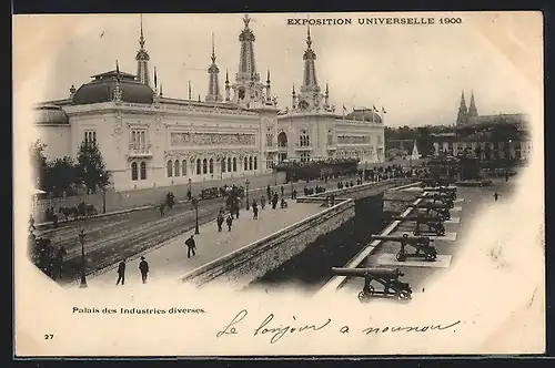AK Paris, Exposition universelle de 1900, Palais des Industries diverses