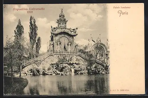 AK Paris, Exposition universelle de 1900, Palais lumineux