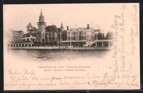 AK Paris, Exposition universelle de 1900, Pavillons Etrangers, Bosnie-Hongrie-Grande Bretagne