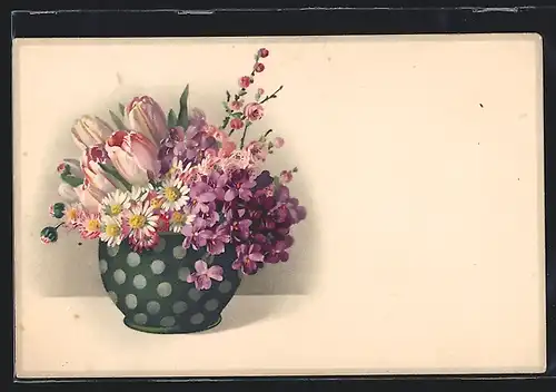 Künstler-AK Meissner & Buch (M&B) Nr. 2265: Blumen in einer Vase
