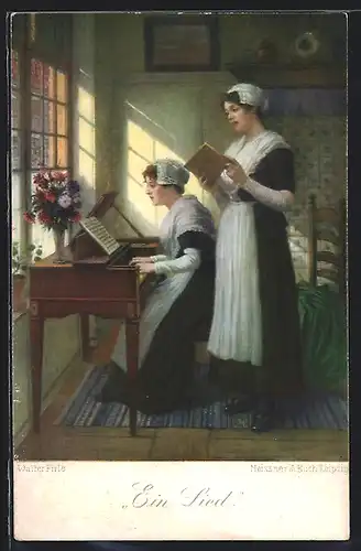 Künstler-AK Meissner & Buch (M&B) Nr. 2608: Ein Lied