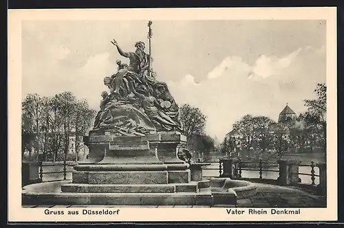 AK Düsseldorf, Vater Rhein-Denkmal