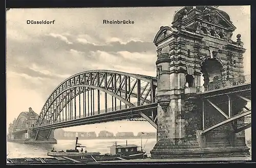 AK Düsseldorf, Rheinbrücke