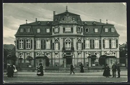 AK Düsseldorf, Ansicht vom Schloss Jägerhof