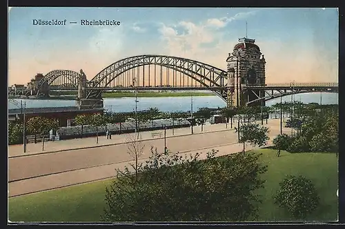 AK Düsseldorf, Rheinbrücke