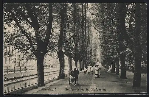 AK Düsseldorf, Seufzer-Allee im Hofgarten