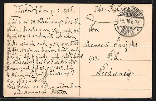 AK Düsseldorf, Flora mit Fontäne