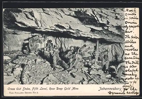 AK Johannesburg, Cross Cut Stobe, Fifth Level, Rose Deep Gold Mine