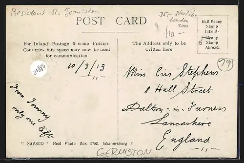 Foto-AK Germiston, President Street