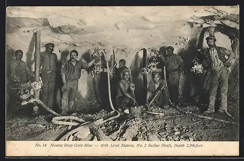 AK Johannesburg, Nourse Deep Gold Mine, 10th Level Station, No. 2 Incline Shaft