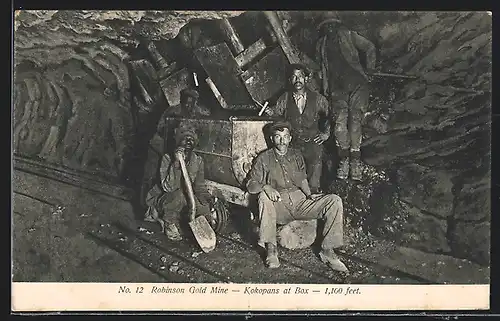 AK Johannesburg, Robinson Gold Mine, Kokopans at Box