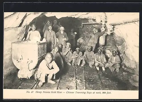 AK Johannesburg, Henry Nourse Gold Mine, Chinese Tramming Boys at work