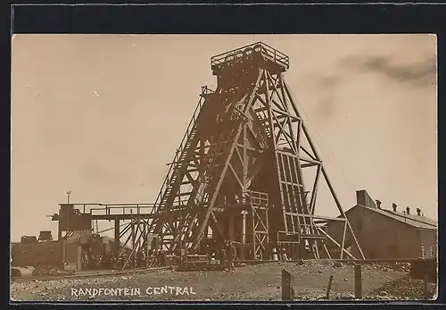 AK Randfontein Central, Beförderungsturm am Schacht