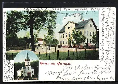 AK Gierstedt, Hotel, Kirche