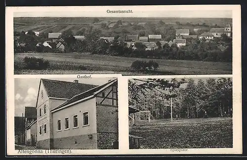 AK Altengönna, Gasthof, Spielplatz, Gesamtansicht mit Umgebung