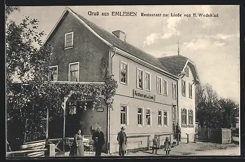 AK Emleben, Restaurant zur Linde von H. Wedekind