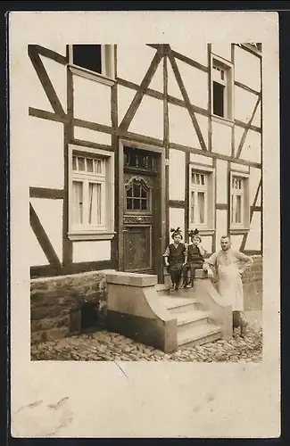 Foto-AK Nideggen, Haus Bahnhofstrasse 13