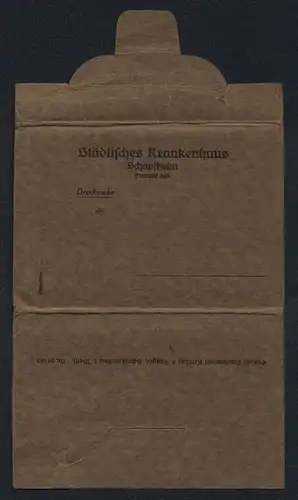 Leporello-AK Schopfheim, Städtisches Krankenhaus, 15 Ansichten, Operationssaal, Röntgen-Diagnostik, Männer-Liegehalle