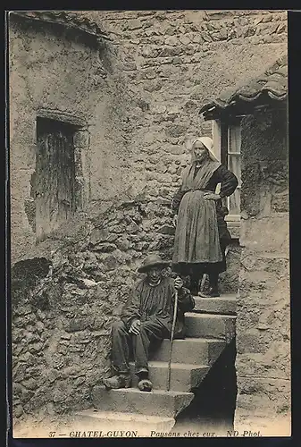 AK Chatel-Guyon /Auvergne, Paysans chez eux