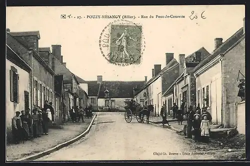 AK Pouzy-Mésangy, Rue du Pont-de-Courrite