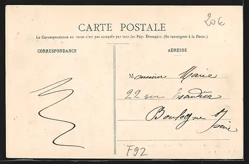 AK Clamart, Rue de Meudon, Strassenpartie