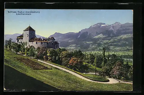 AK Vaduz, Schloss Vaduz nördöstlich