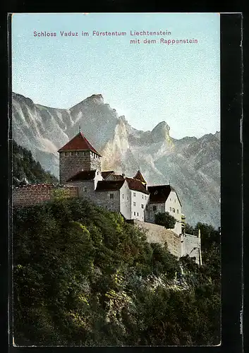 AK Vaduz, Schloss mit dem Rappenstein