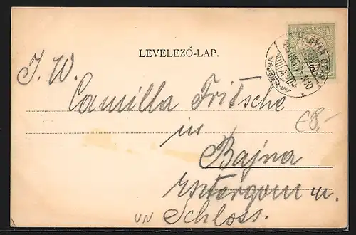 AK Wieselburg, Strasse Hauptgasse mit Kirche