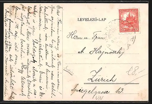 AK Kiskomárom, Kirche, Strassenpartie, Ortspartie