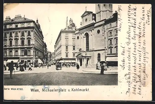 AK Wien, Michaelerplatz und Kohlmarkt