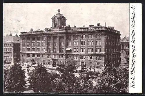 AK Wien, K. u. K. Militärgeographisches Institut, Gebäude A