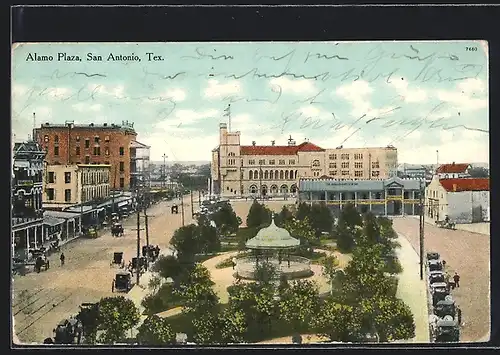 AK San Antonio, TX, View across Alamo Plaza