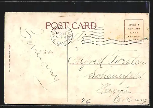 AK San Antonio, TX, View across Alamo Plaza