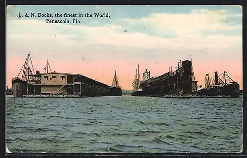 AK Pensacola, FL, L. & N. Docks, the finest in the World